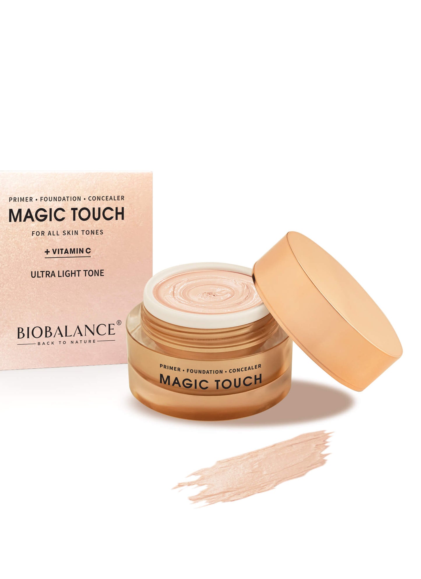 Magic Touch Primer - Foundation - Concealer Ultra Light Tone (30ml)